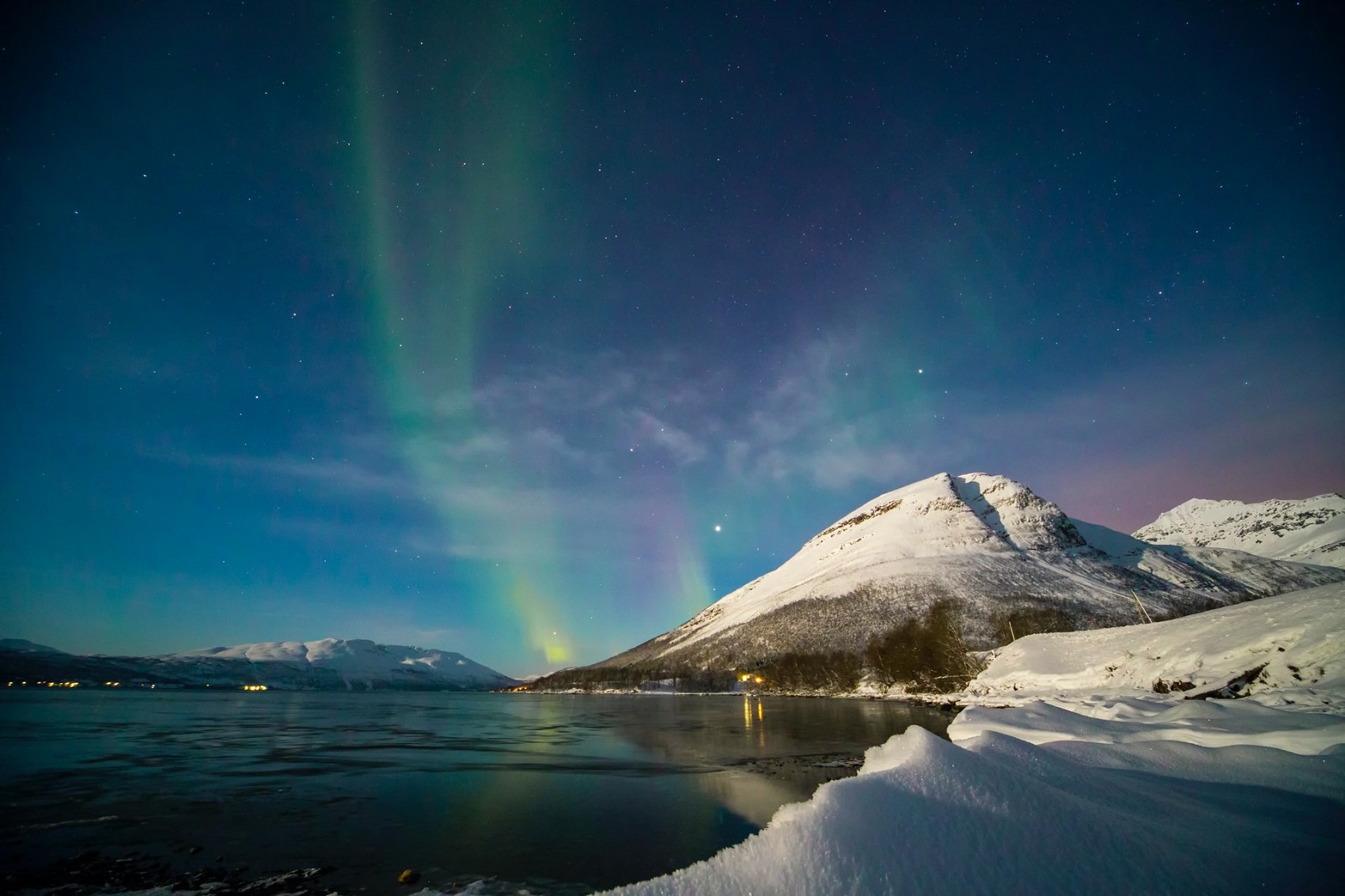 Norwegia w styczniu - zorza polarna